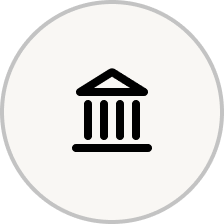 Icon showing a bank like structure